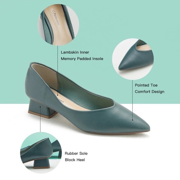 NIB C. Paravano Block Heel Pumps - Picture 1 of 10